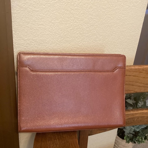YSL Leather Clutch/Business Document Case Vintage with COA